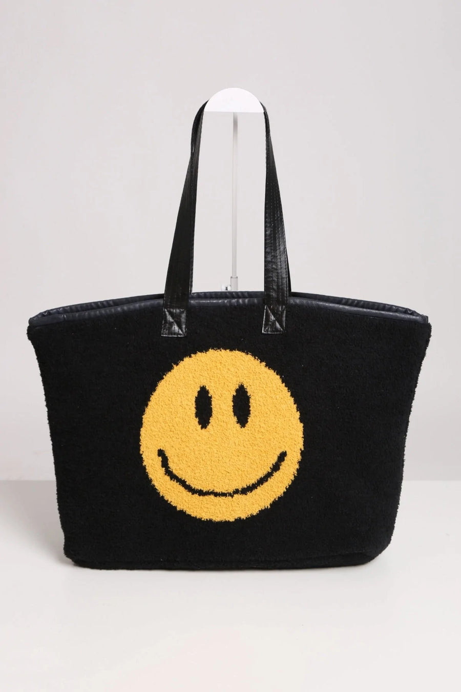 Comfyluxe Black Comfy Luxe Smile Tote Bag