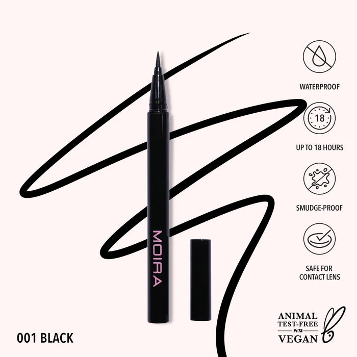 Moira Liquid LINER PRECISION - 001,BLACK