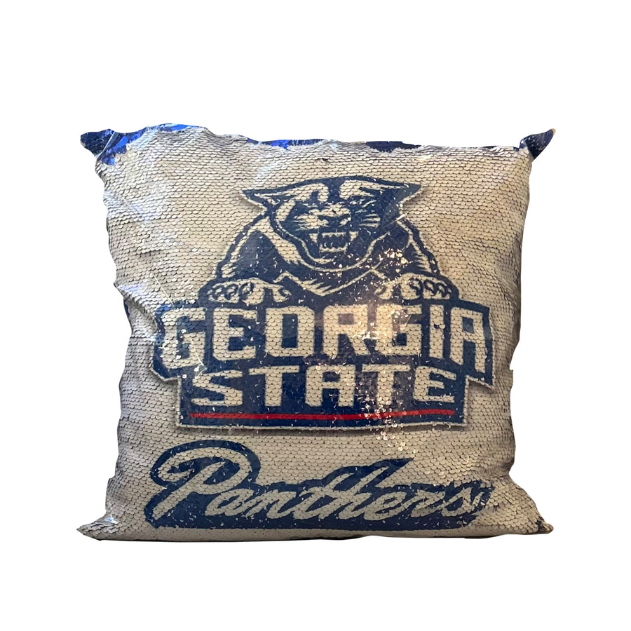 Collegiate Sequin Pillows Georgia Panthers