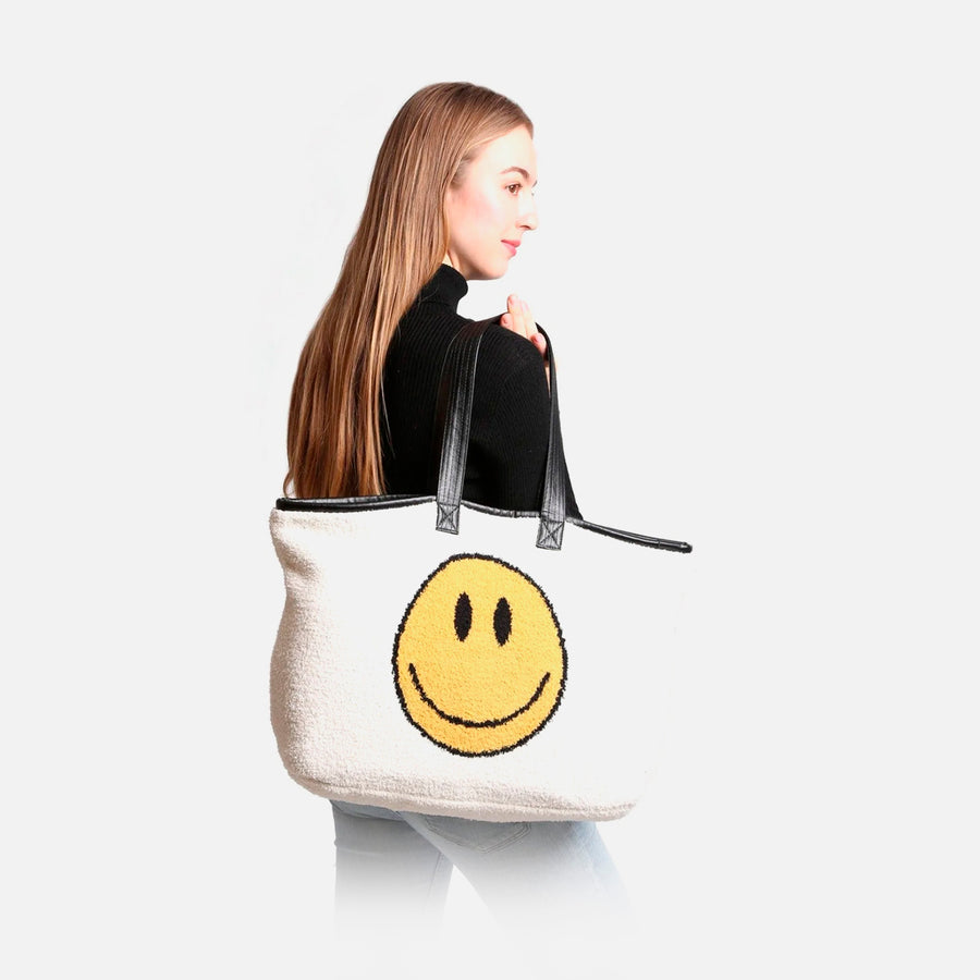 Comfyluxe Ivory Comfy Luxe Smile Tote Bag