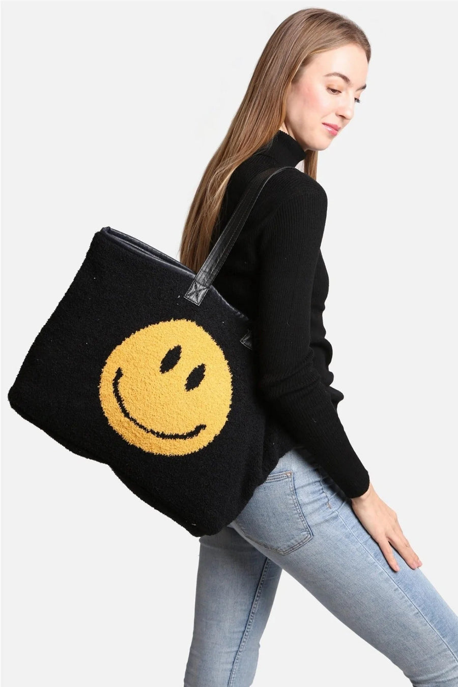 Comfyluxe Yellow Comfy Luxe Smile Tote Bag