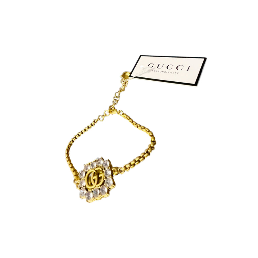 Gucci Gold and Crystals Bracelet